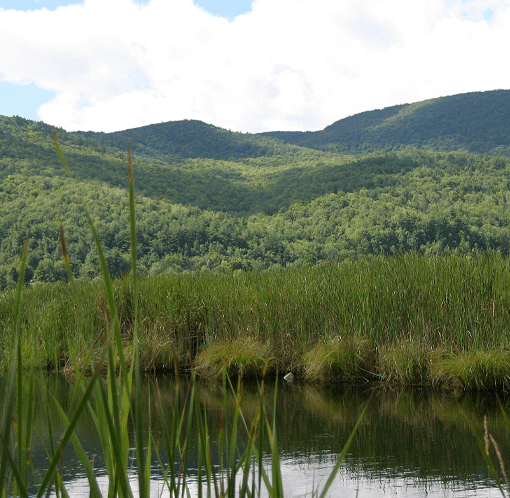 West Rutland Vermont Mountains and Stream