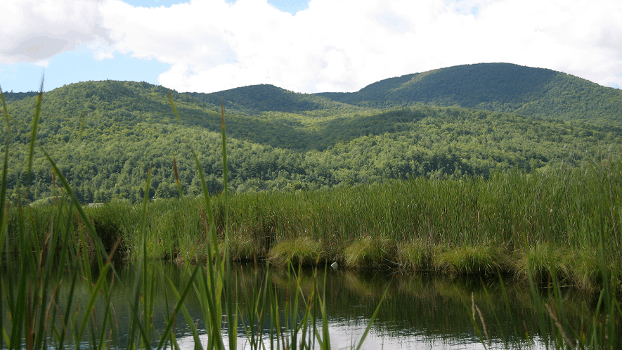 West Rutland Vermont Mountains and Stream